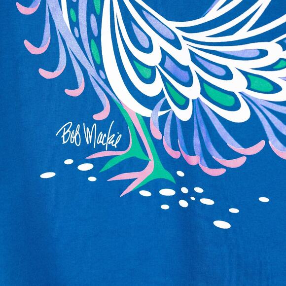 Bob Mackie Wearable Art Women's Casual Tunic Top Size 1X Colorful Peacock Whimsy - Picture 2 of 5